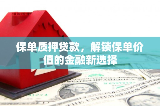 错那保单质押贷款，解锁保单价值的金融新选择