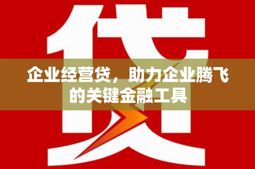 错那企业经营贷，助力企业腾飞的关键金融工具