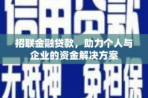 错那招联金融贷款，助力个人与企业的资金解决方案