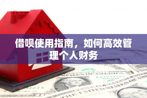 错那借呗使用指南，如何高效管理个人财务