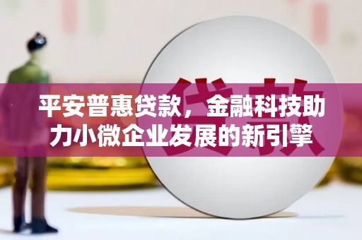 错那平安普惠贷款，金融科技助力小微企业发展的新引擎