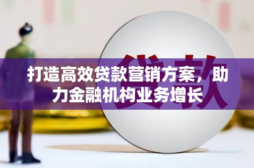 错那打造高效贷款营销方案，助力金融机构业务增长