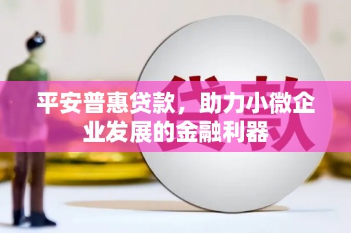 错那平安普惠贷款，助力小微企业发展的金融利器