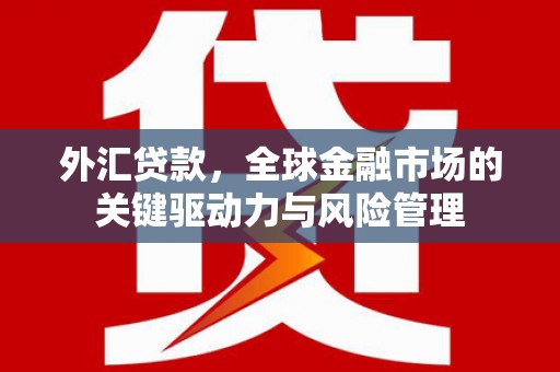 错那外汇贷款，全球金融市场的关键驱动力与风险管理