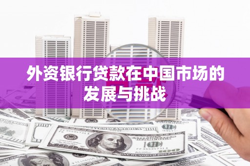 错那外资银行贷款在中国市场的发展与挑战