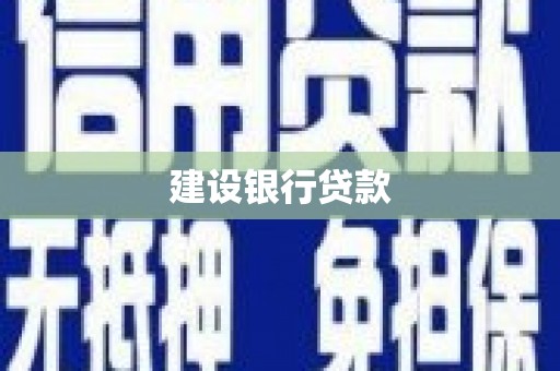 错那建设银行贷款