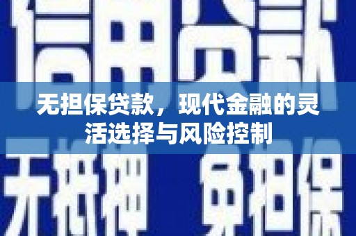 错那无担保贷款，现代金融的灵活选择与风险控制