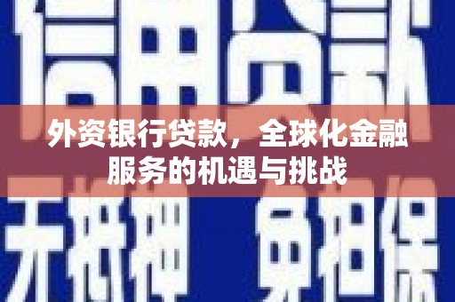错那外资银行贷款，全球化金融服务的机遇与挑战