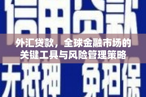 错那外汇贷款，全球金融市场的关键工具与风险管理策略