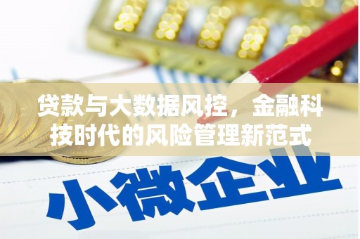 错那贷款与大数据风控，金融科技时代的风险管理新范式