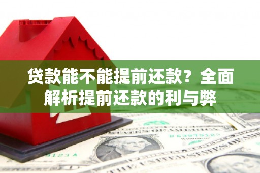 错那贷款能不能提前还款？全面解析提前还款的利与弊