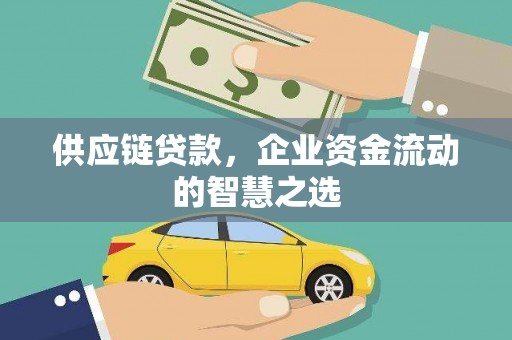 错那供应链贷款，企业资金流动的智慧之选