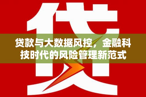 错那贷款与大数据风控，金融科技时代的风险管理新范式
