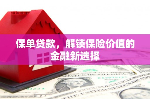 错那保单贷款，解锁保险价值的金融新选择