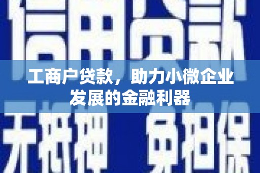 错那工商户贷款，助力小微企业发展的金融利器