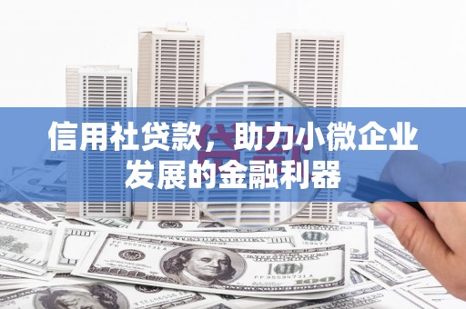 错那信用社贷款，助力小微企业发展的金融利器