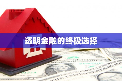 错那透明金融的终极选择