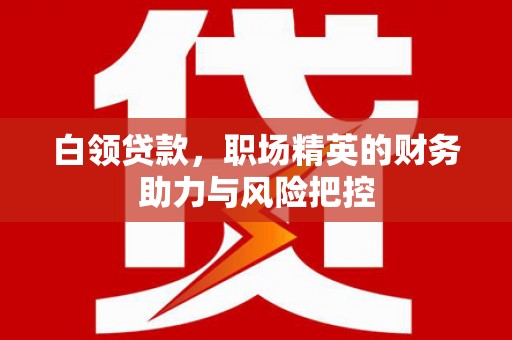 错那白领贷款，职场精英的财务助力与风险把控