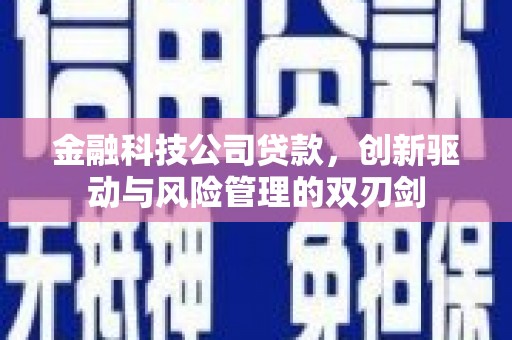 错那金融科技公司贷款，创新驱动与风险管理的双刃剑